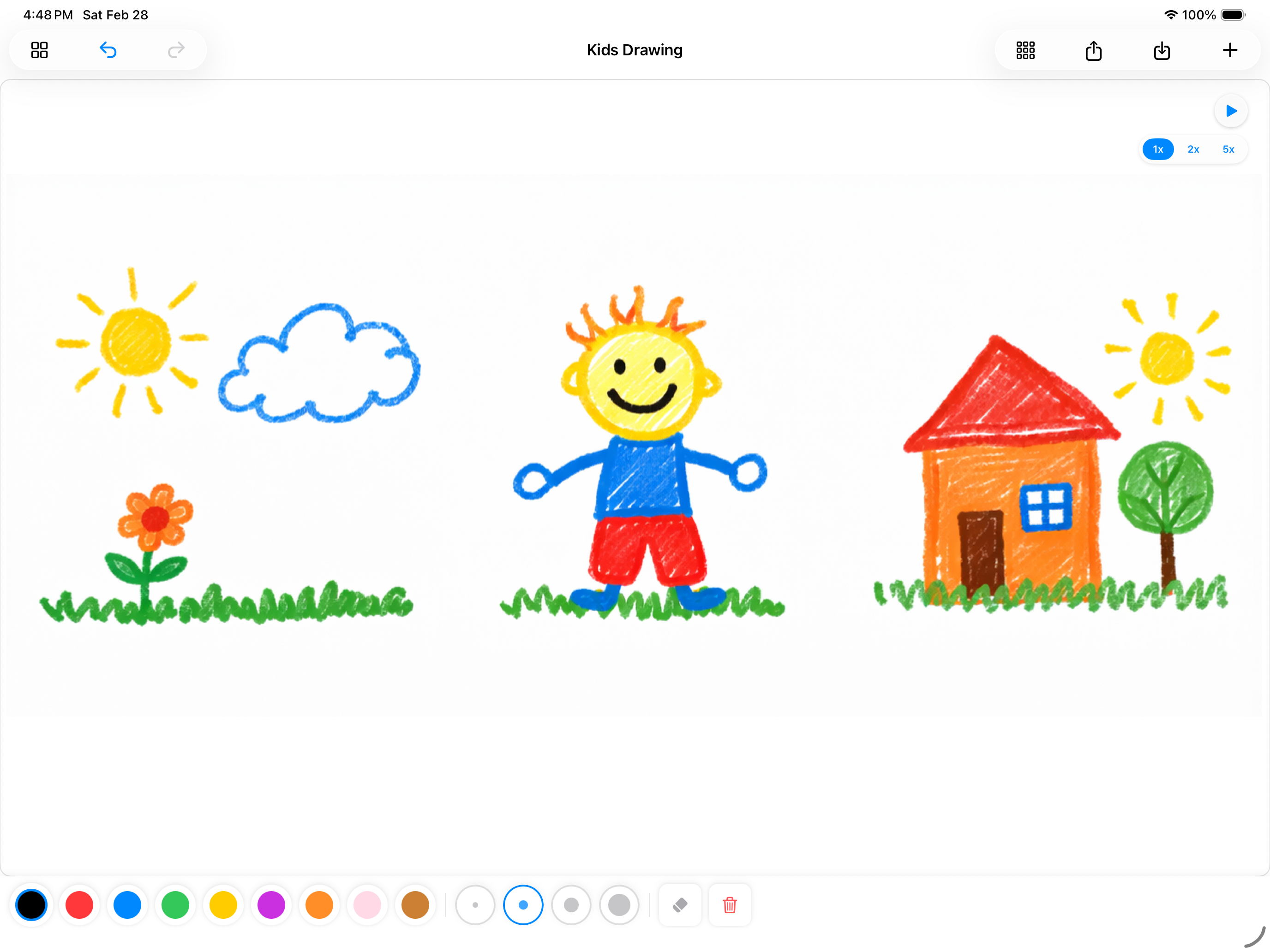 Drawing Board for Kids iPad Preview